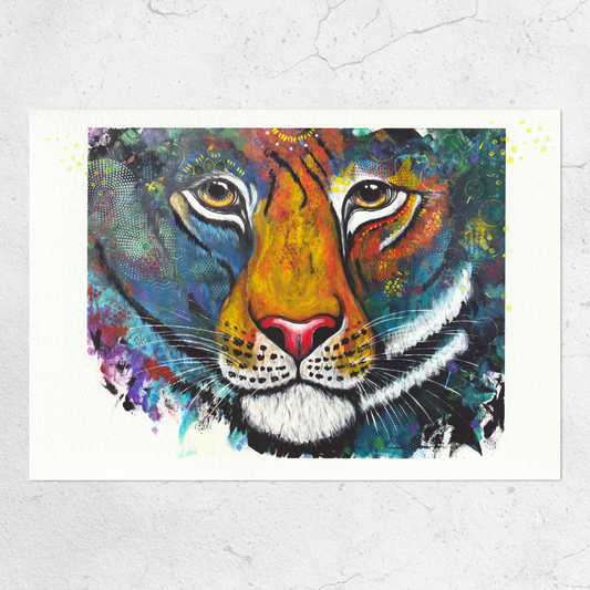 Tiger, Print, Abstrakt